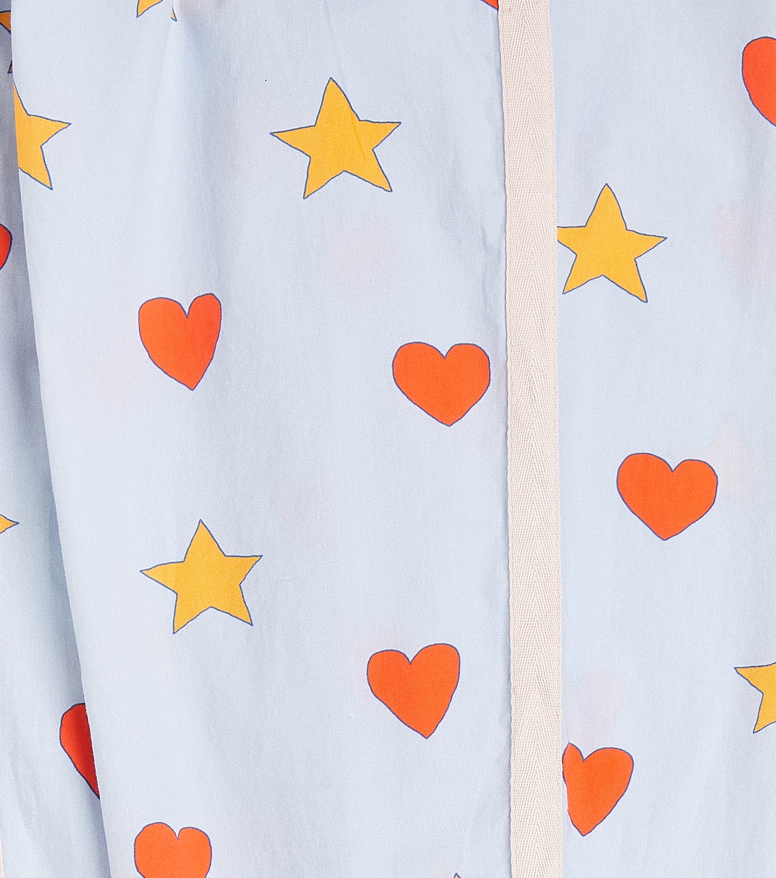 Hearts and Stars cotton poplin pants | Tinycottons