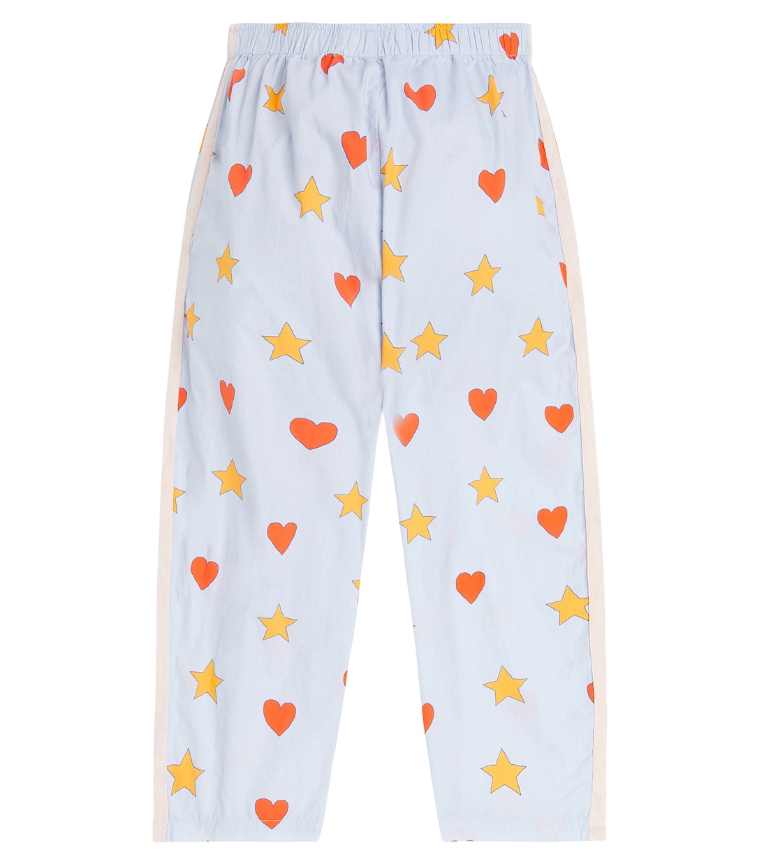 Hearts and Stars cotton poplin pants | Tinycottons