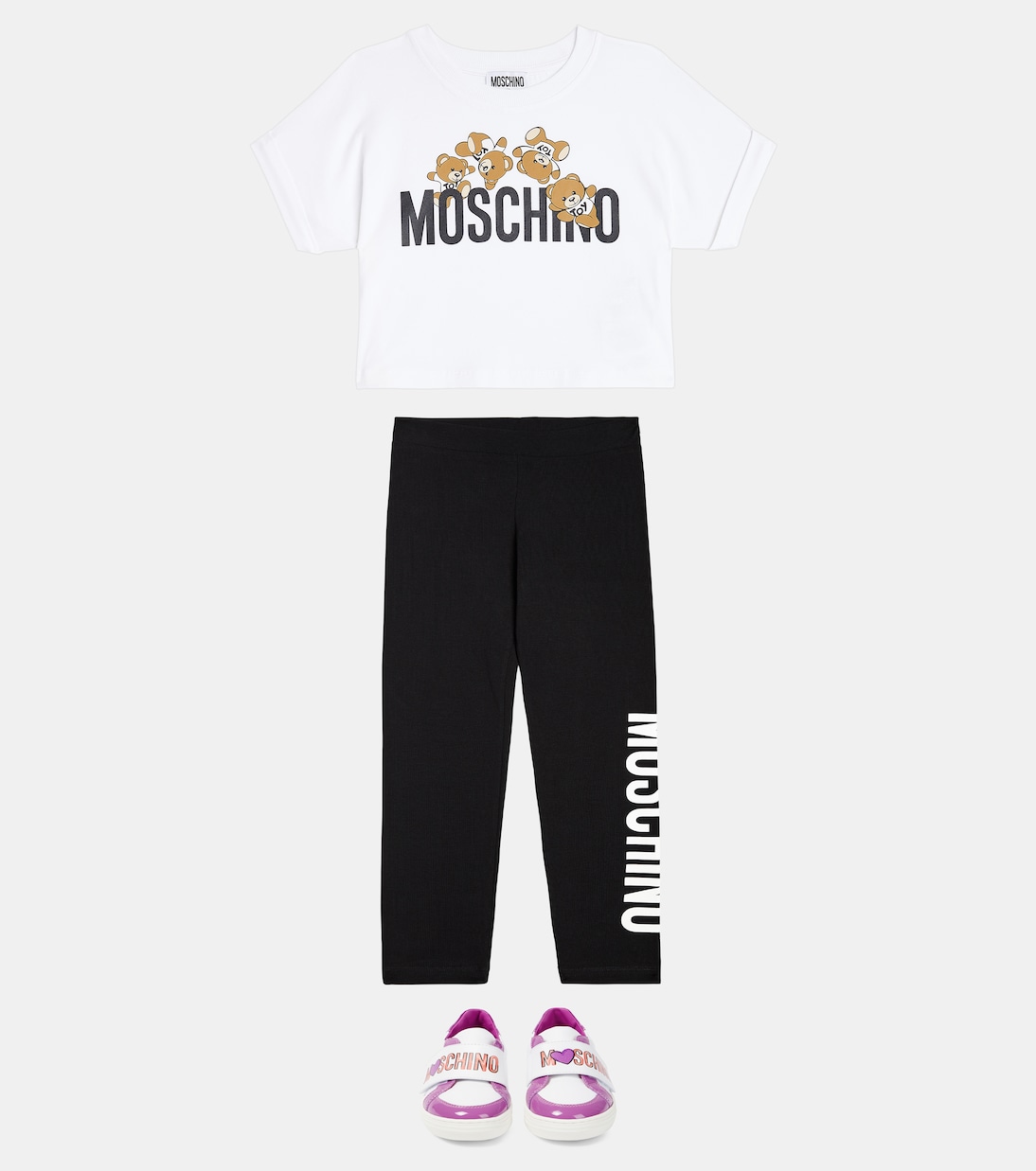 Sneakers aus Leder | Moschino Kids