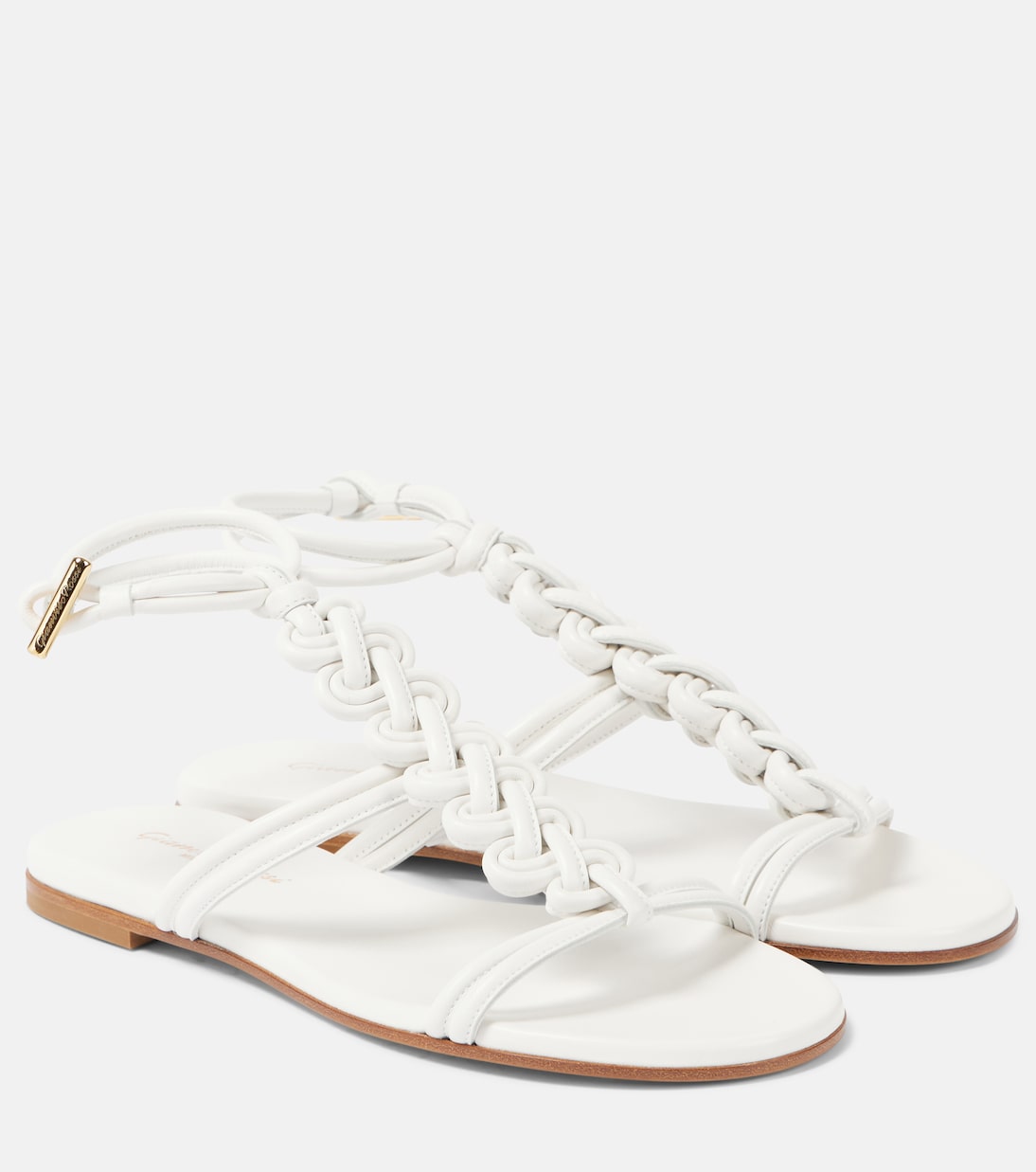 Capua braided leather gladiator sandals | Gianvito Rossi