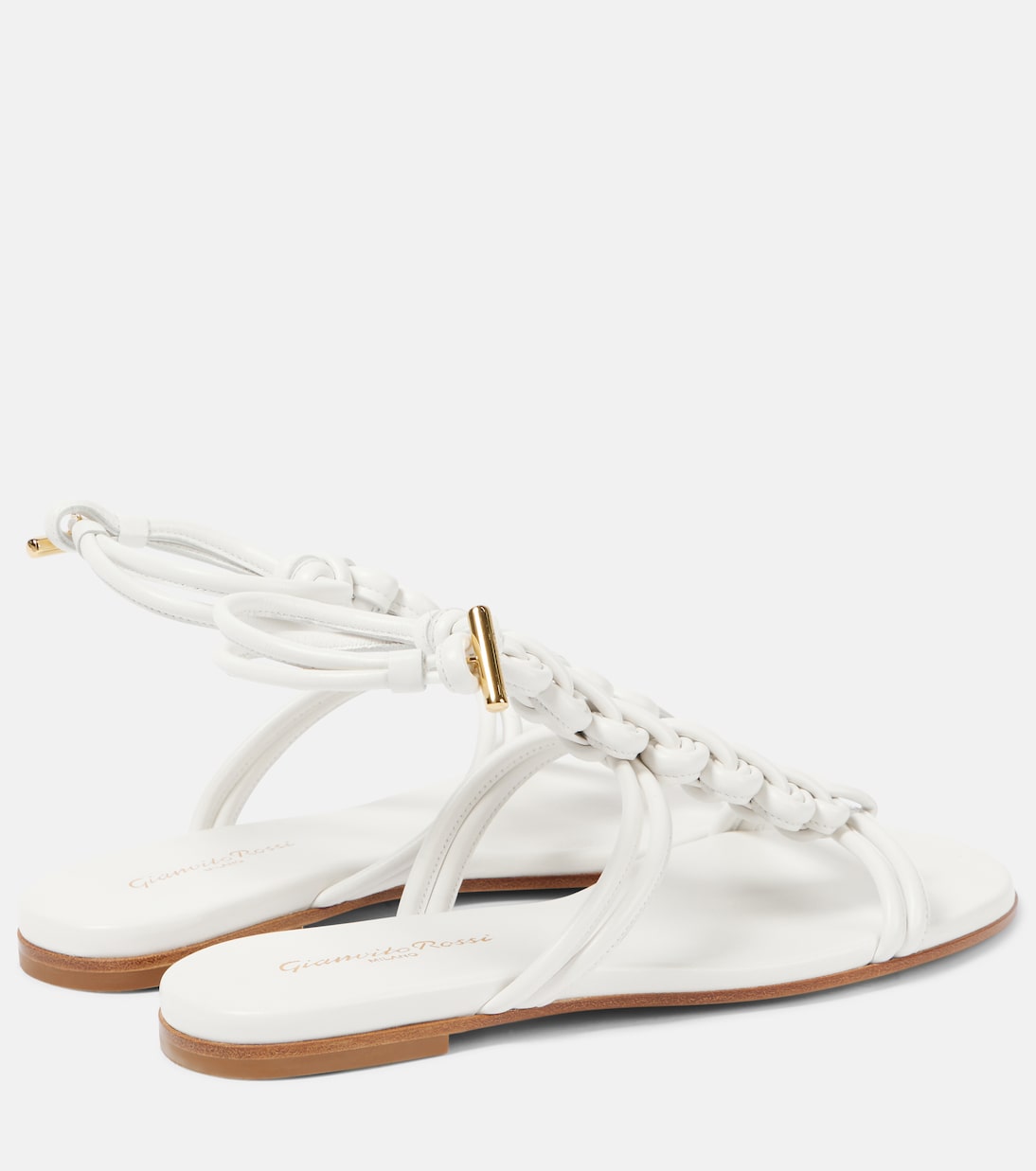 Capua braided leather gladiator sandals | Gianvito Rossi