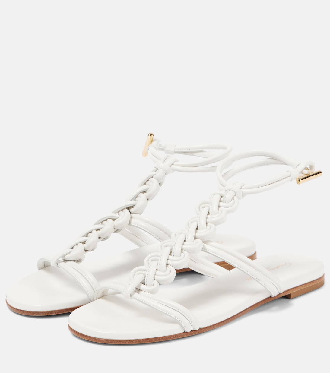 Capua braided leather gladiator sandals | Gianvito Rossi
