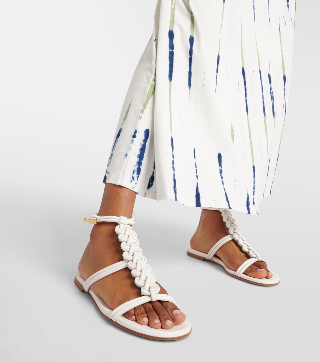 Capua braided leather gladiator sandals | Gianvito Rossi