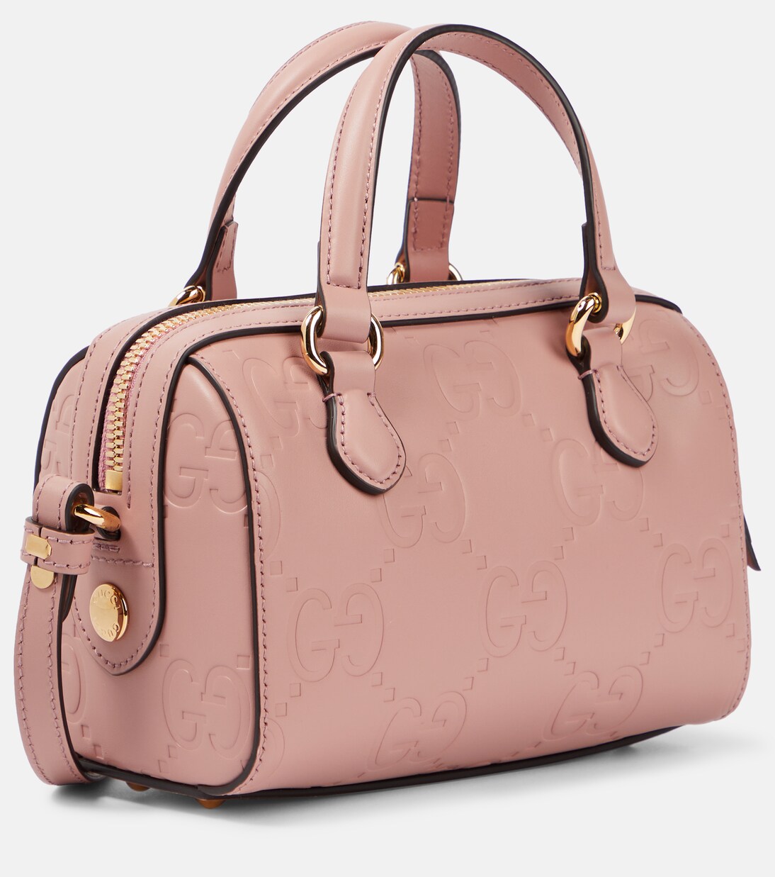 GG Super Mini leather tote bag in pink Gucci Mytheresa