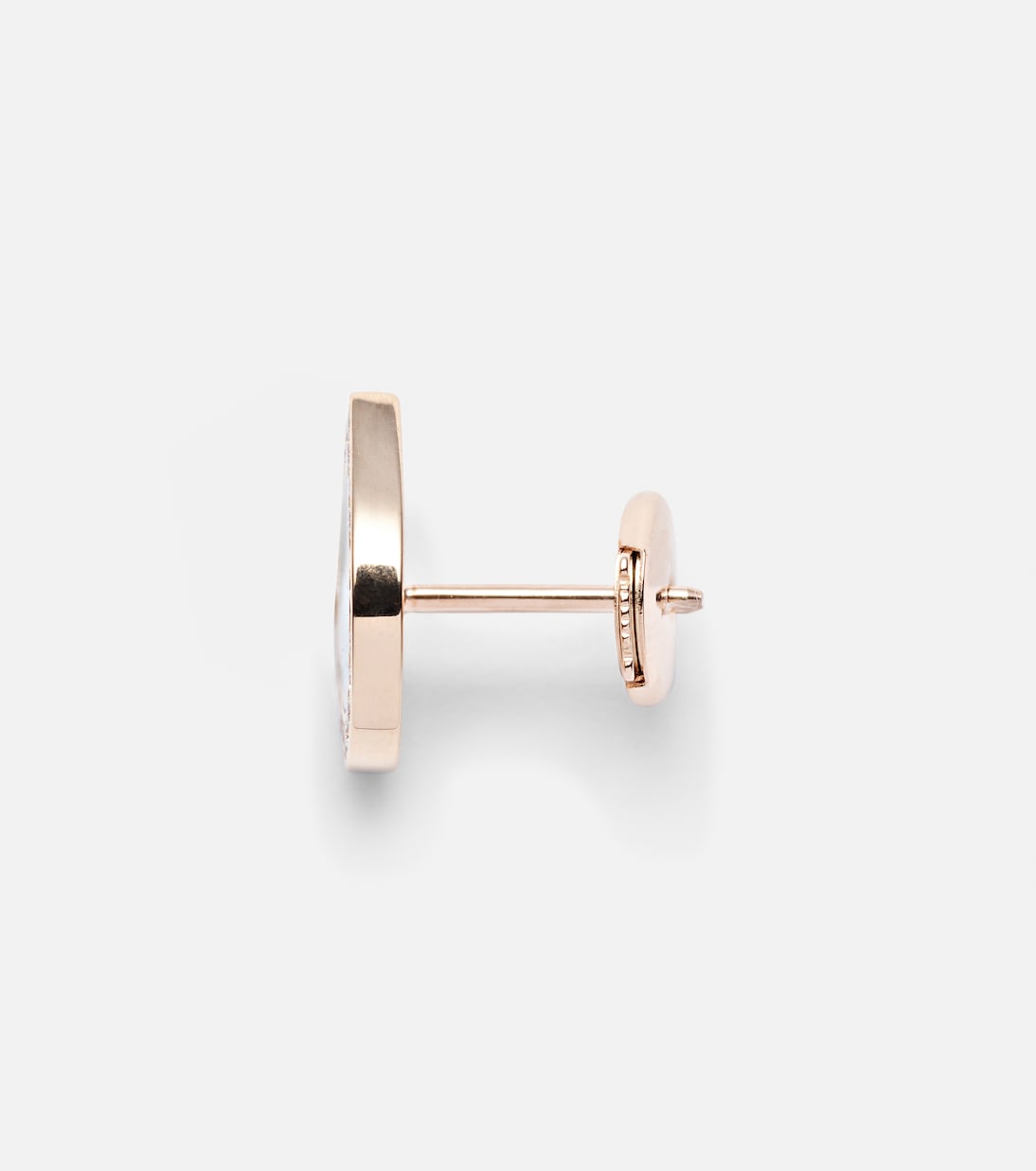 Boucle d'oreille unique en or rose 18 ct, malachite et diamants | Repossi