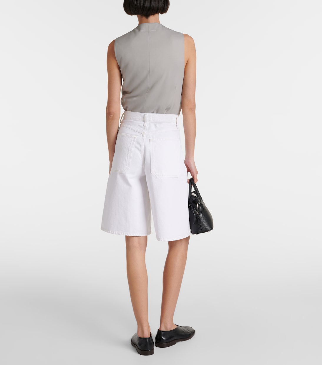 Nolan high-rise Bermuda shorts | Agolde