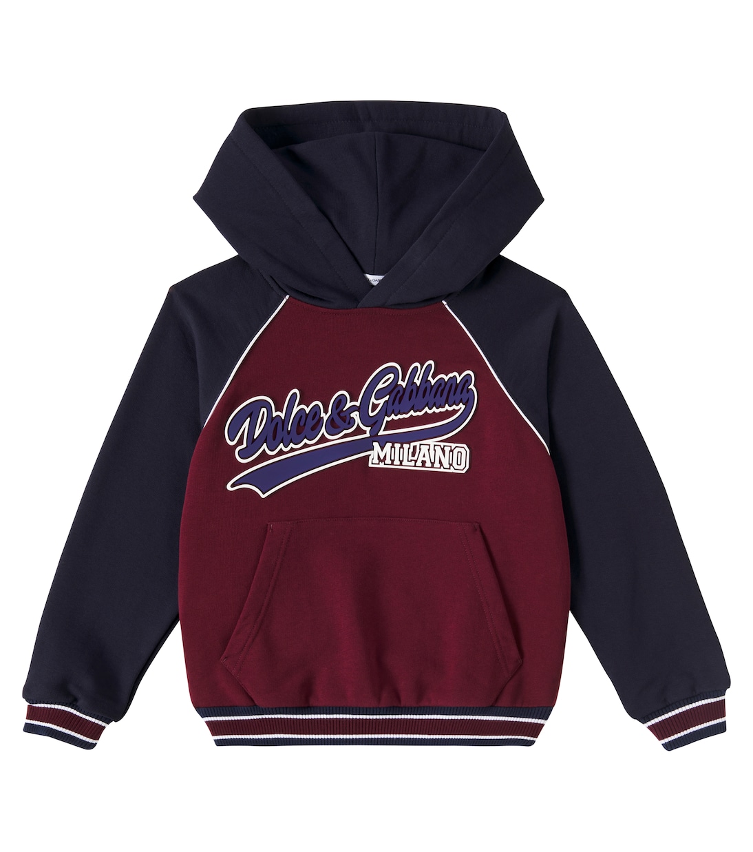 Sudadera con capucha de algodón con logo | Dolce&Gabbana Kids