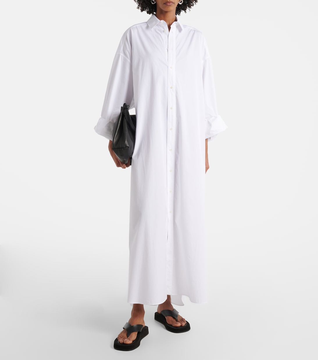 Abito chemisier oversize in cotone | Wardrobe.NYC