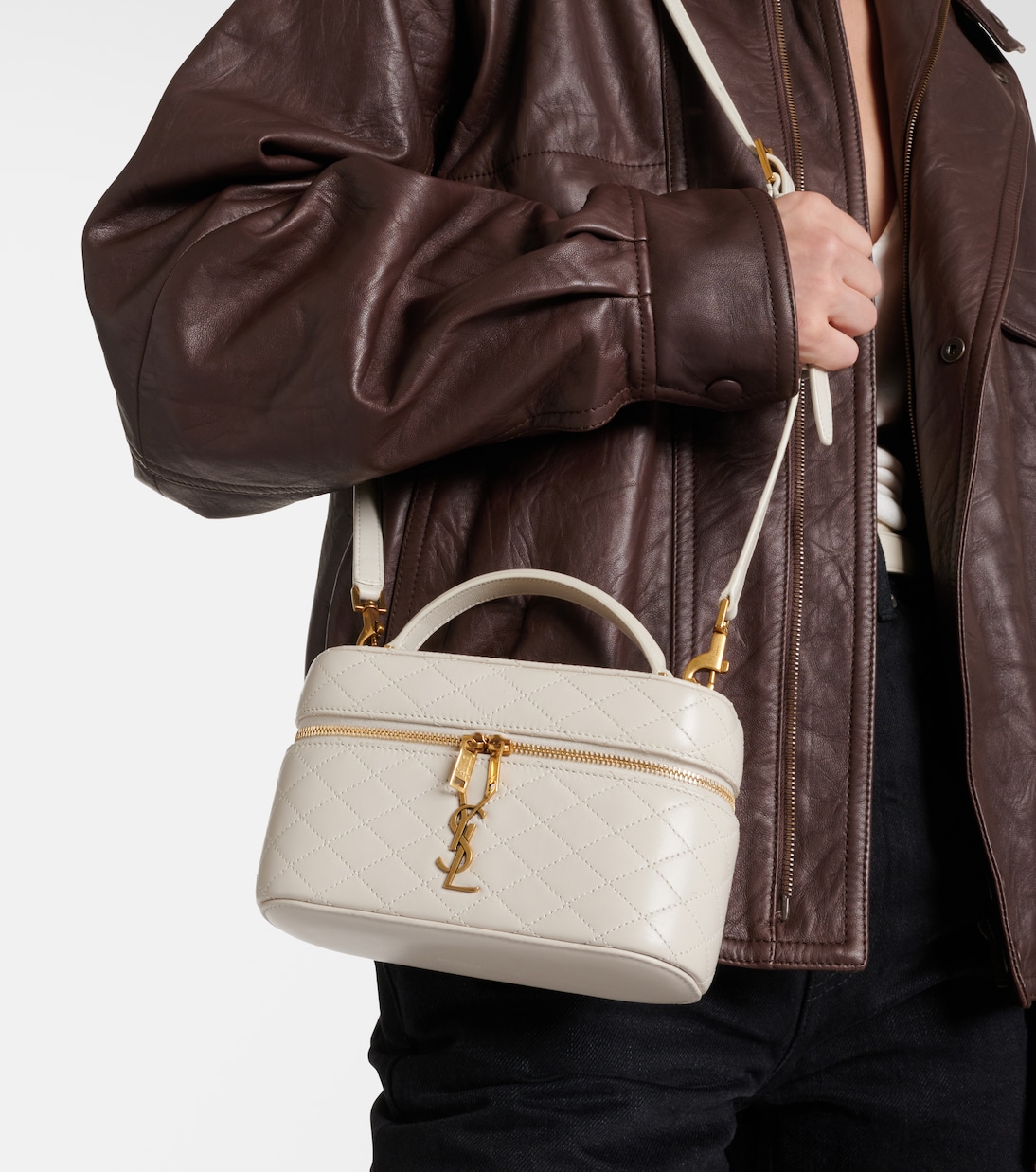 Sac à bandoulière Gaby Mini en cuir | Saint Laurent