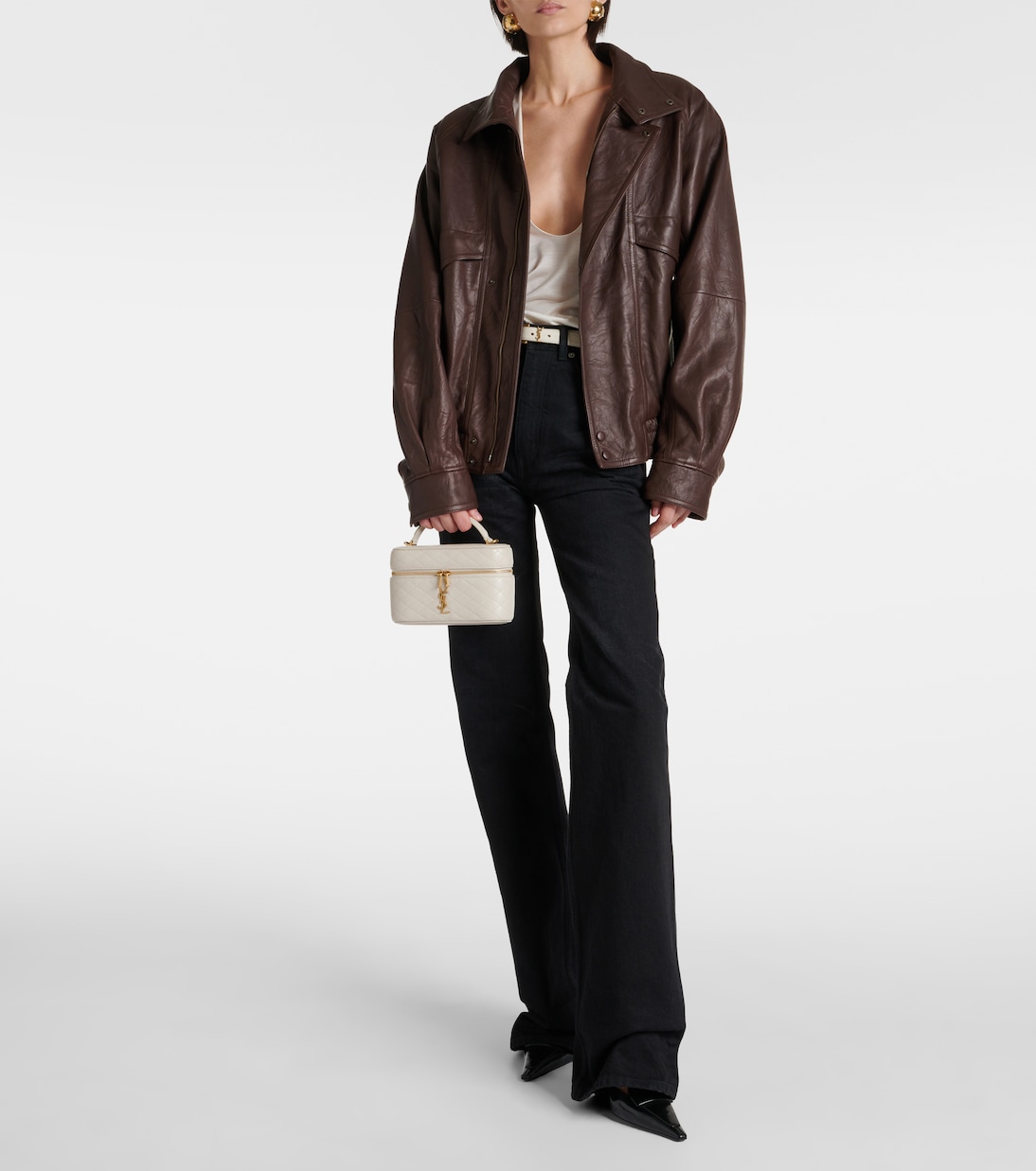 Sac à bandoulière Gaby Mini en cuir | Saint Laurent