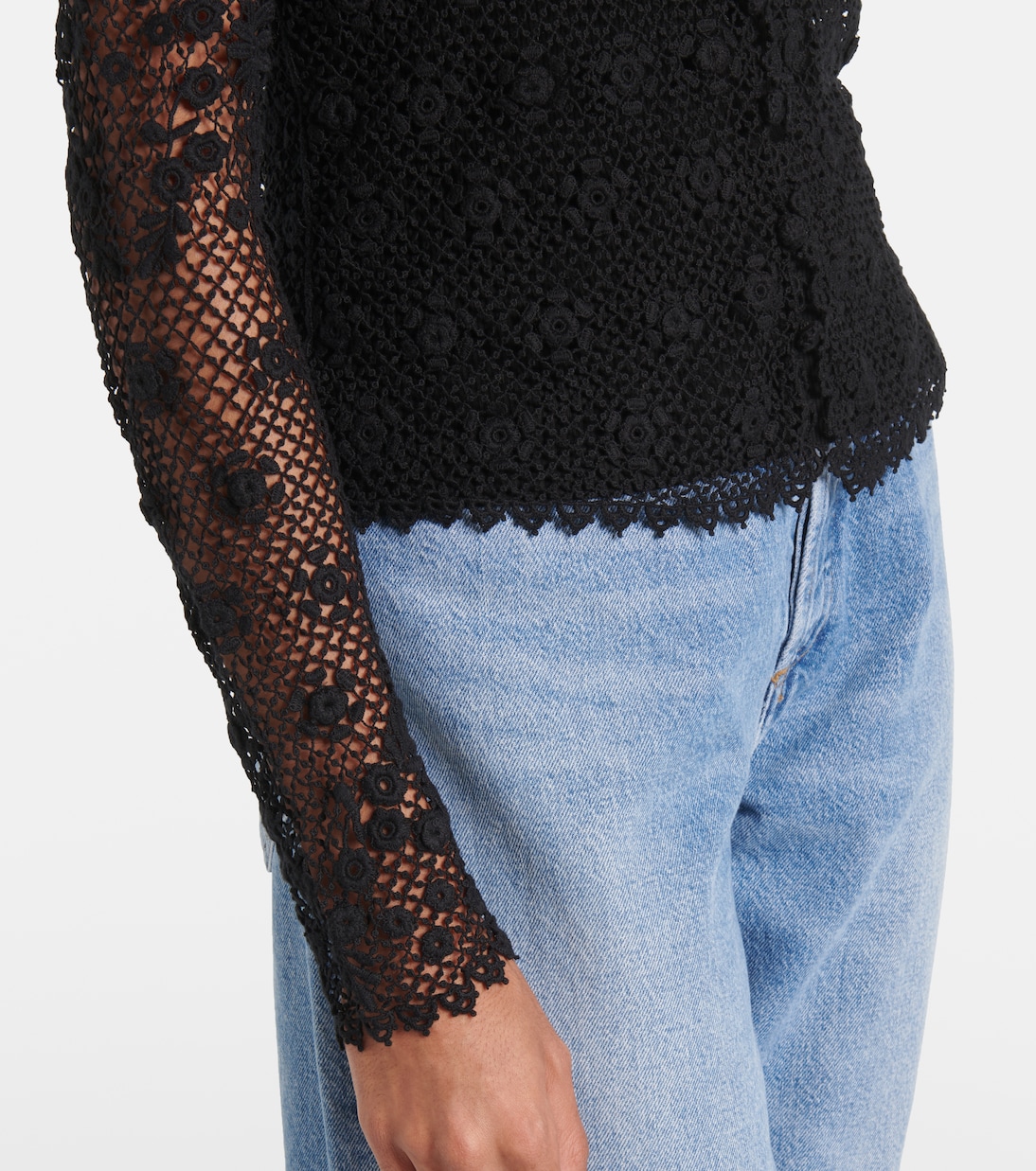 Layered cotton lace top | Polo Ralph Lauren