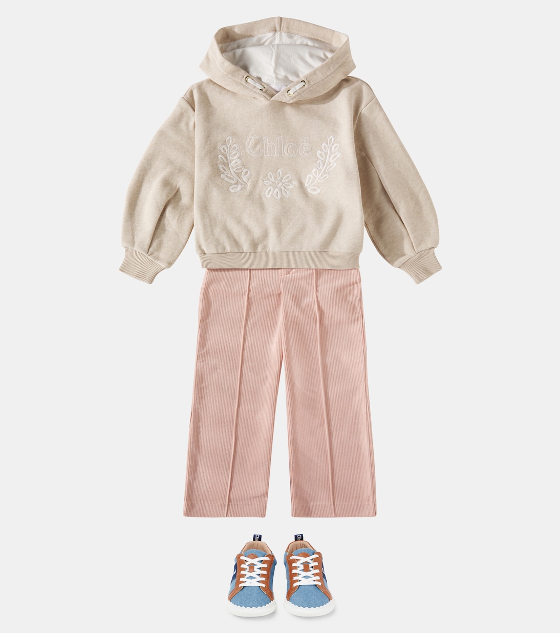 Pantaloni regular in velluto di cotone | Chloé Kids