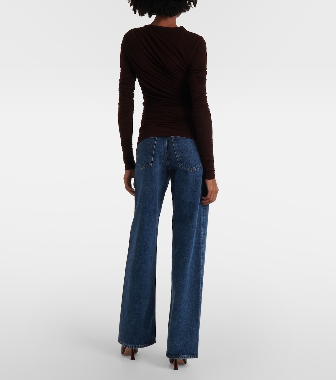 Top drapeado Tania de jersey | Agolde