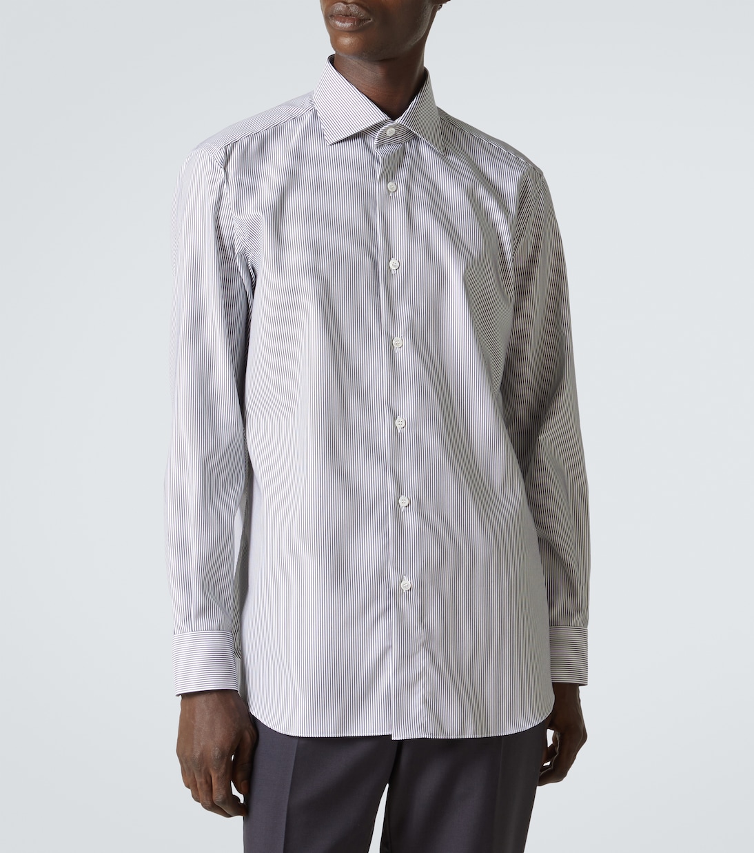 Chemise rayée en coton | Brioni
