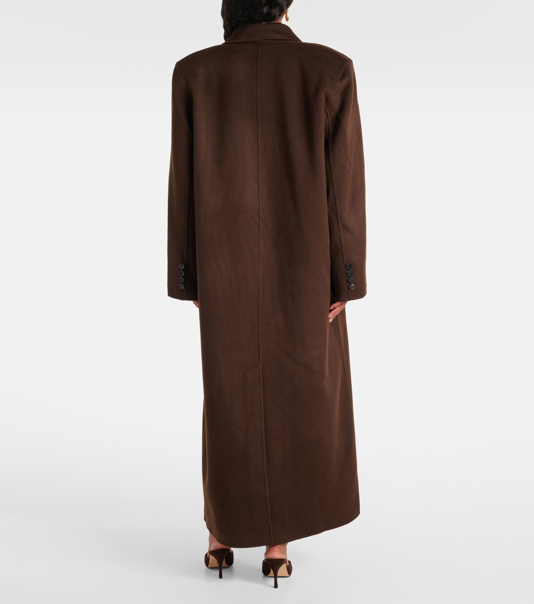 Gaia double-breasted wool-blend coat | The Frankie Shop