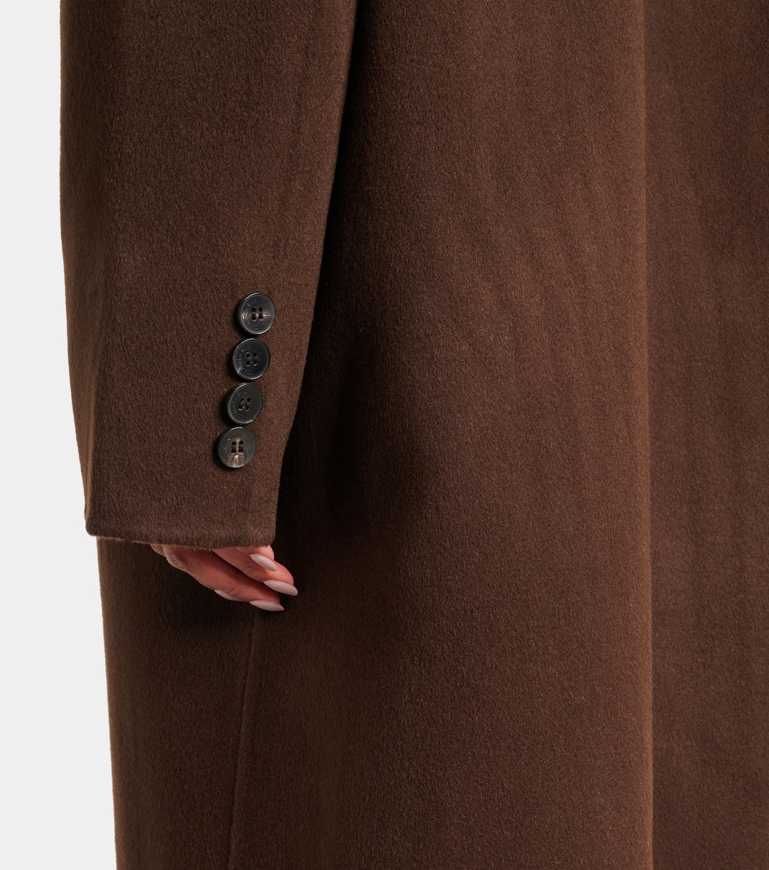 Gaia double-breasted wool-blend coat | The Frankie Shop