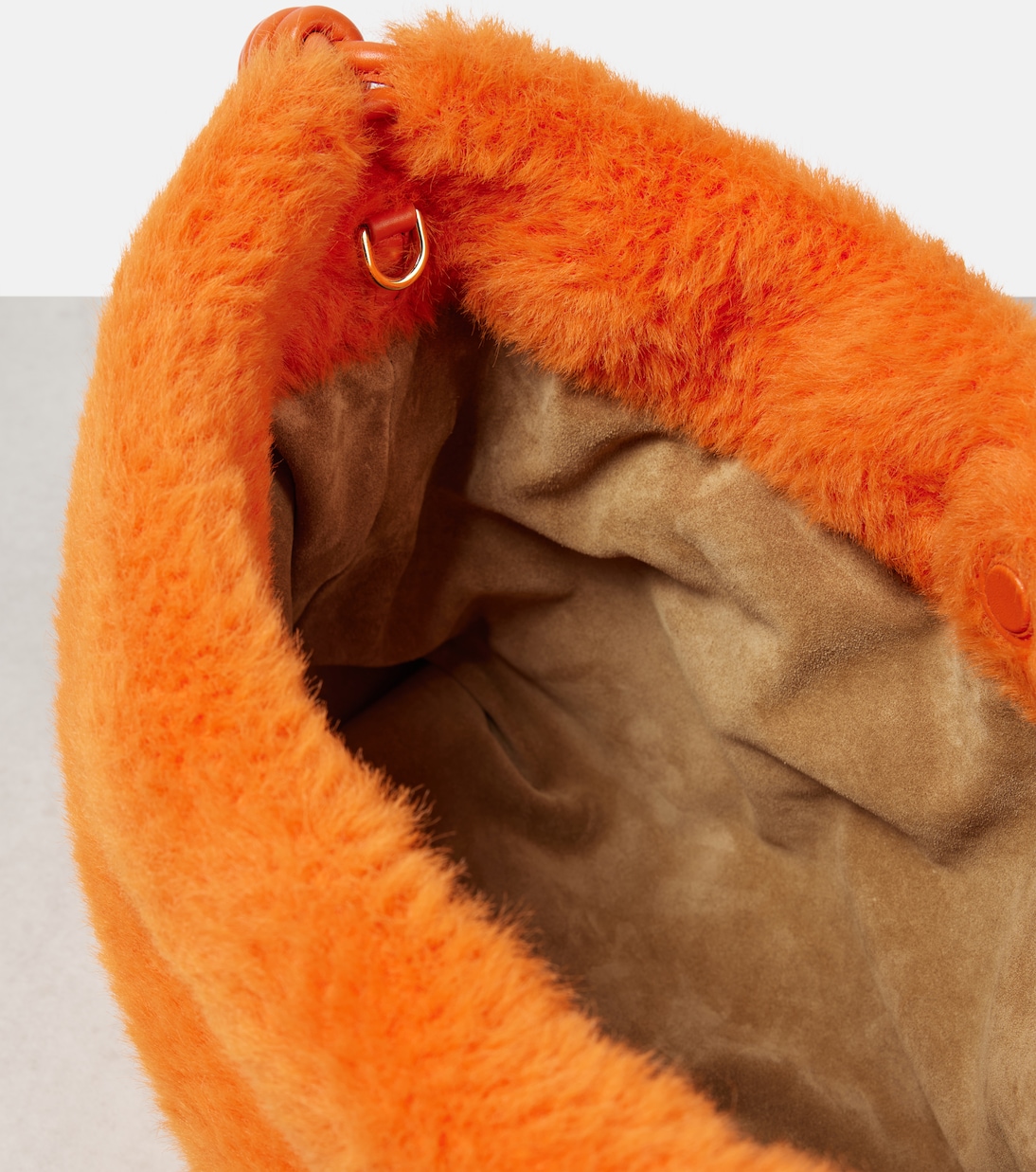 Flamenco Large faux fur clutch | Loewe
