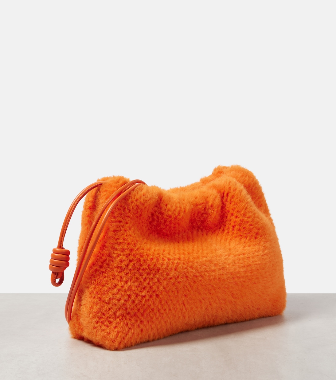 Flamenco Large faux fur clutch | Loewe