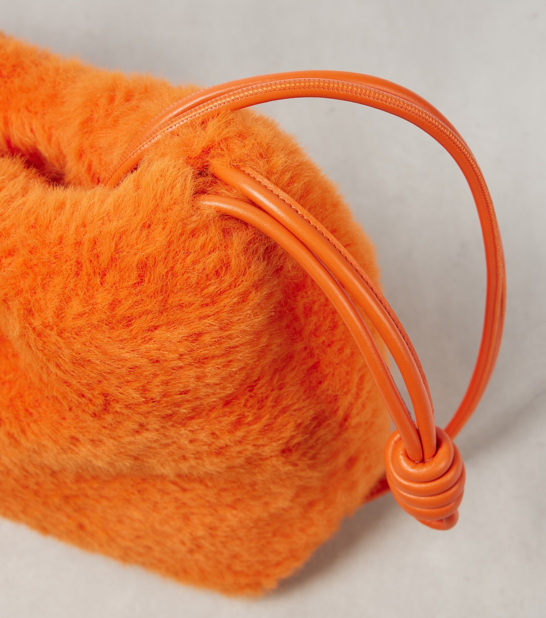Flamenco Large faux fur clutch | Loewe