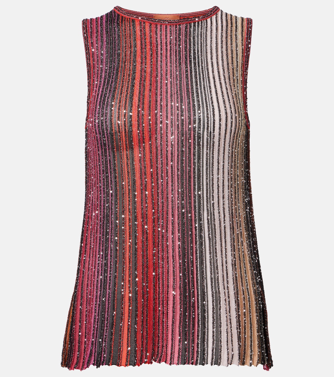 Top aus Stick mit Pailletten | Missoni