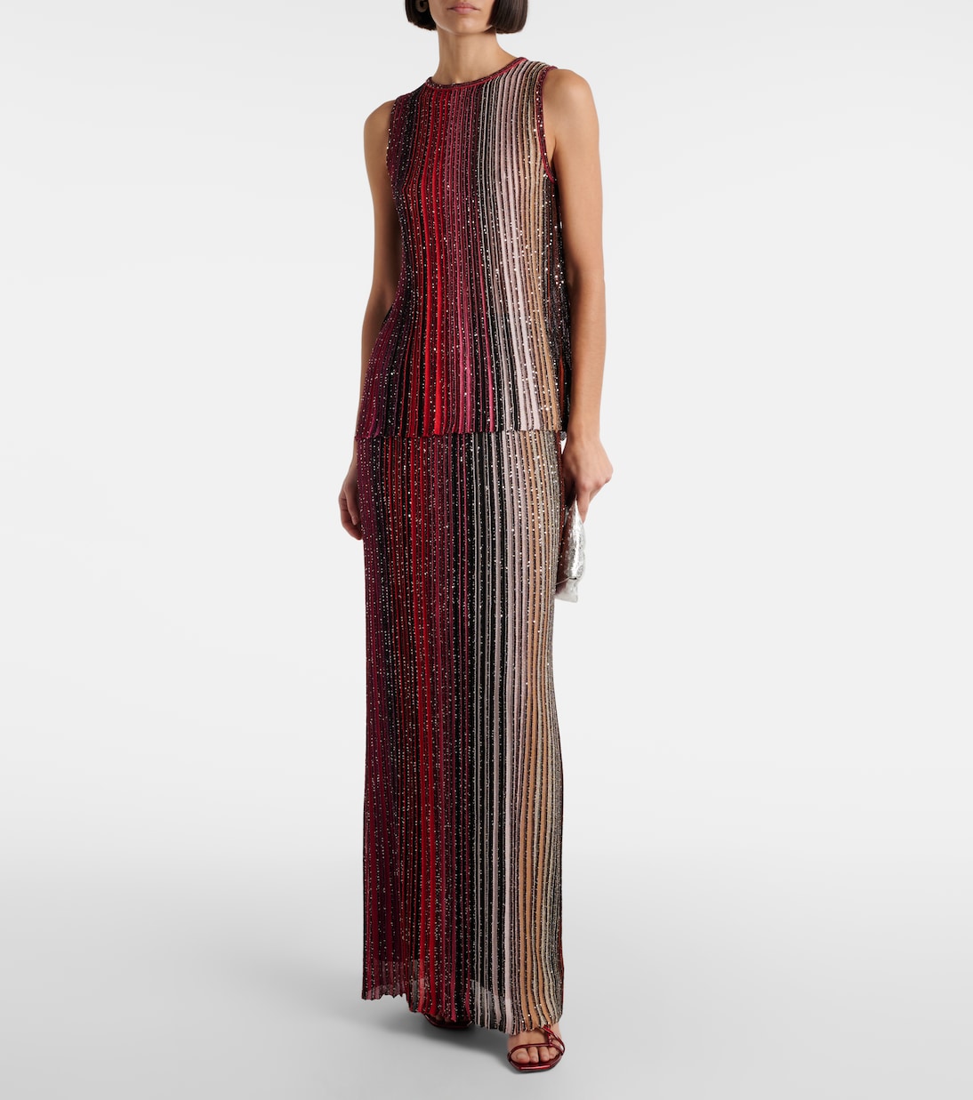 Top aus Stick mit Pailletten | Missoni