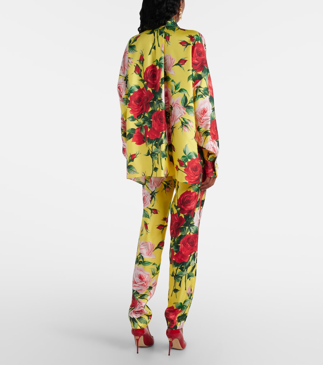Chemise en soie à fleurs | Dolce&Gabbana