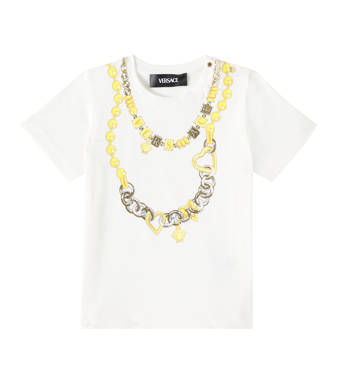 T-shirt in cotone con stampa | Versace Kids