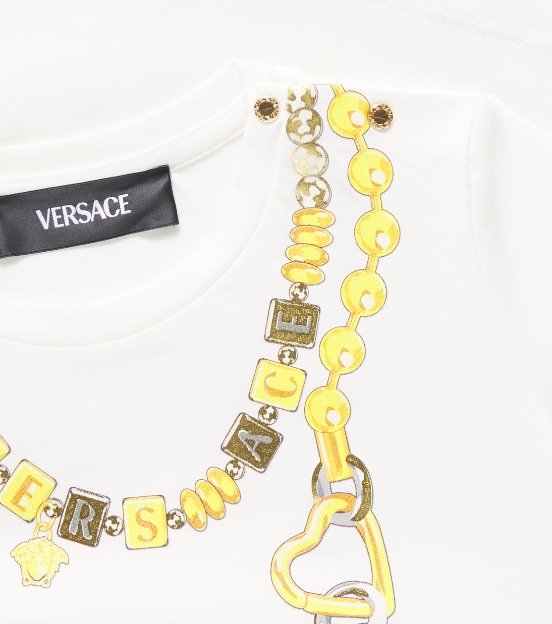 T-shirt in cotone con stampa | Versace Kids