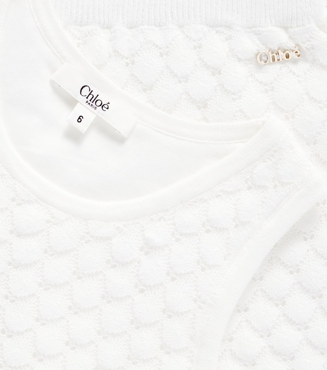 Cotton top and shorts set | Chloé Kids