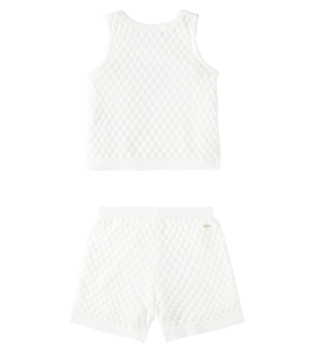 Cotton top and shorts set | Chloé Kids