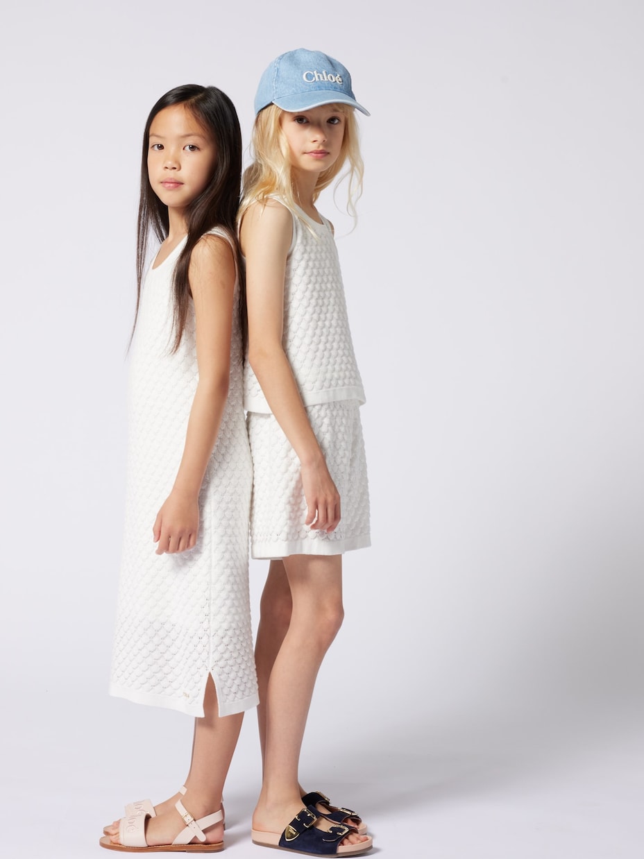 Cotton top and shorts set | Chloé Kids
