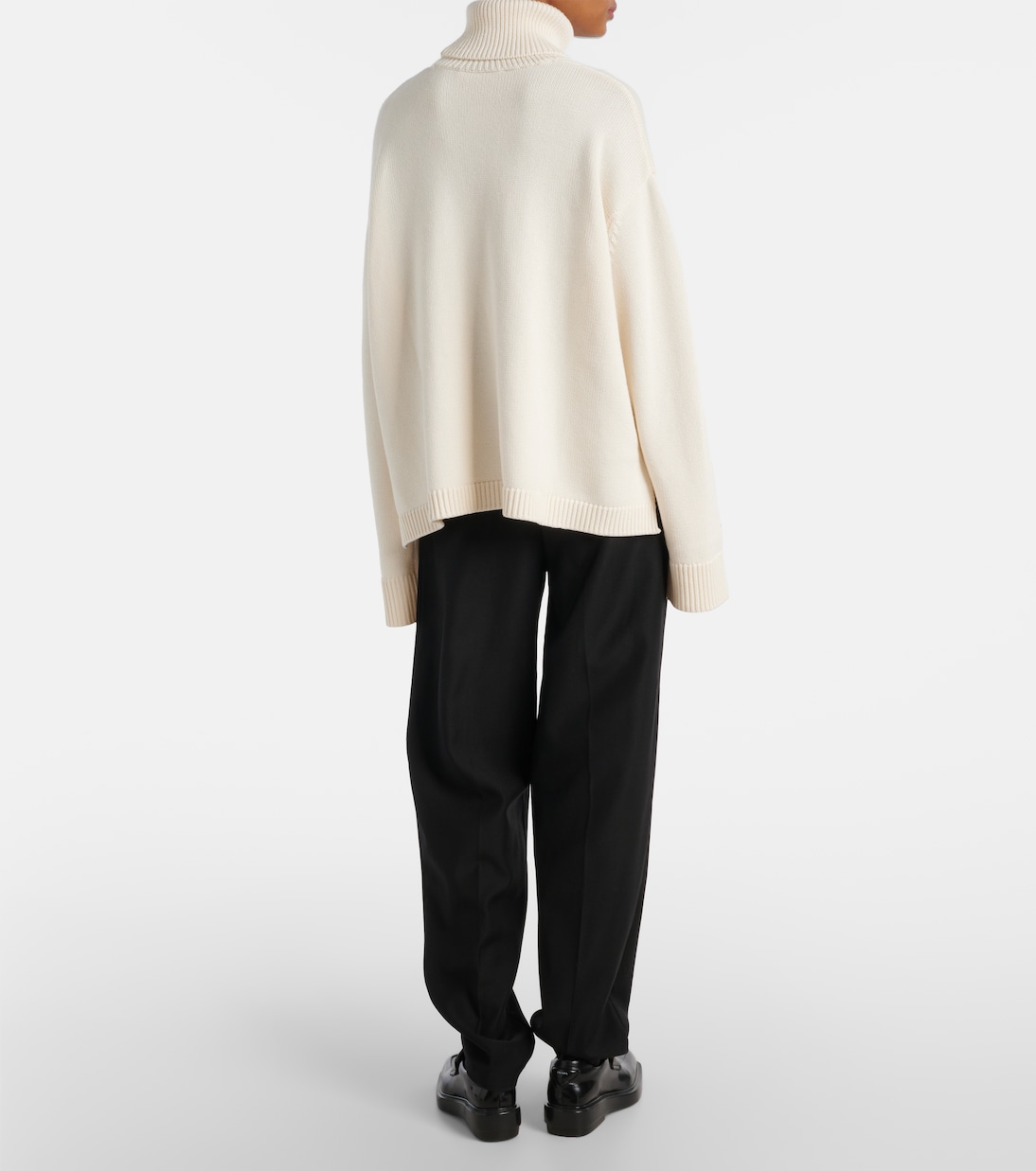 Rhea wool and cotton turtleneck sweater | The Frankie Shop