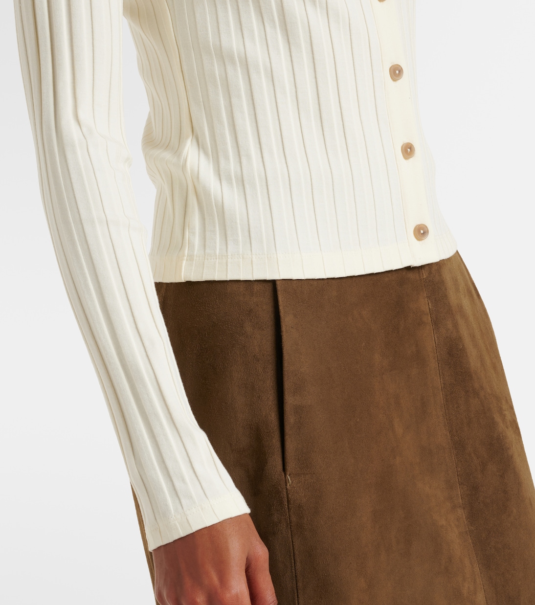 Cardigan in maglia a coste | Vince