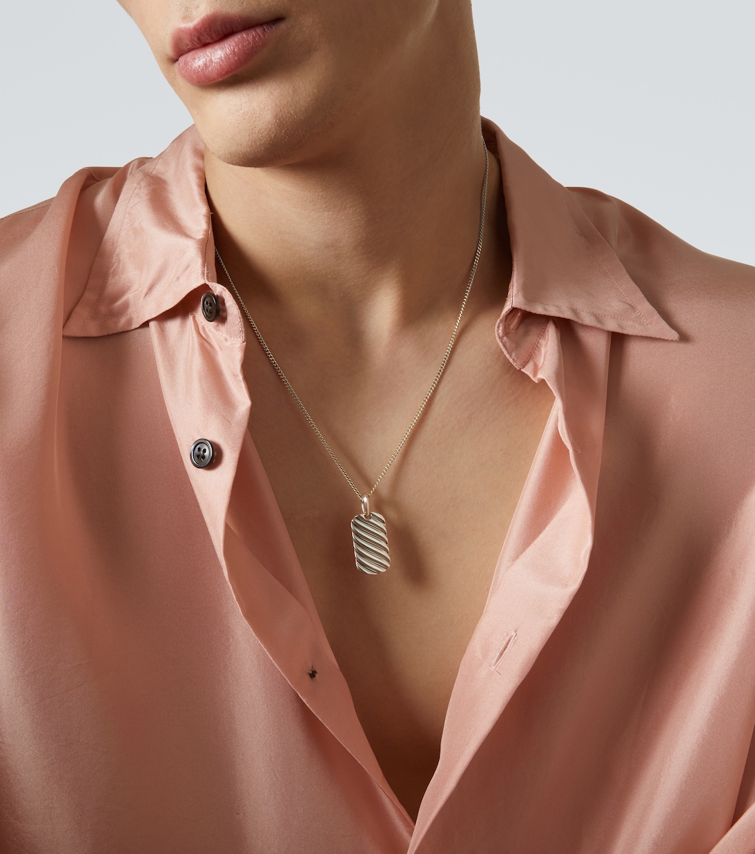 Pendente Sculpted Cable in argento sterling  | David Yurman