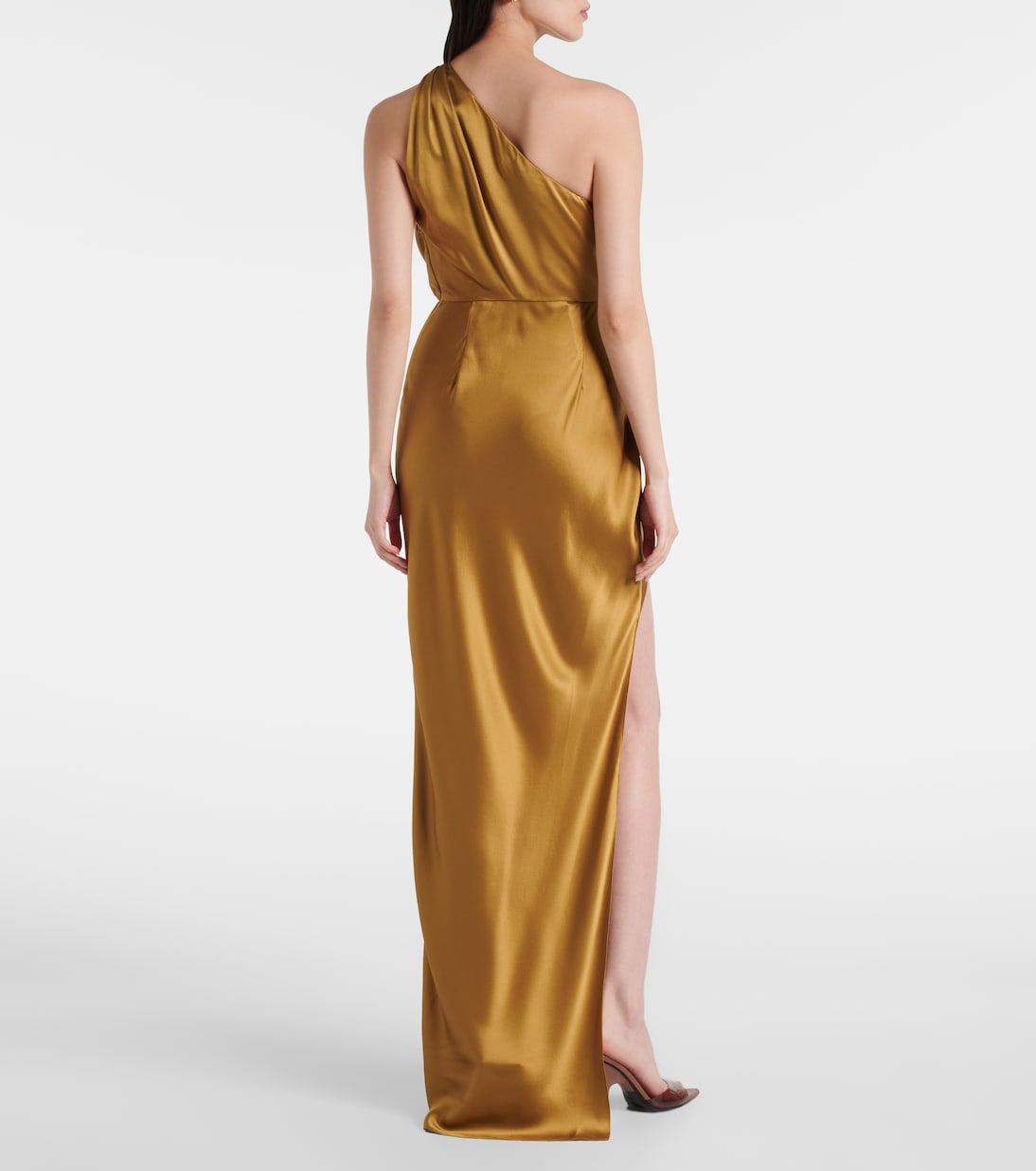 Draped silk satin gown | The Sei