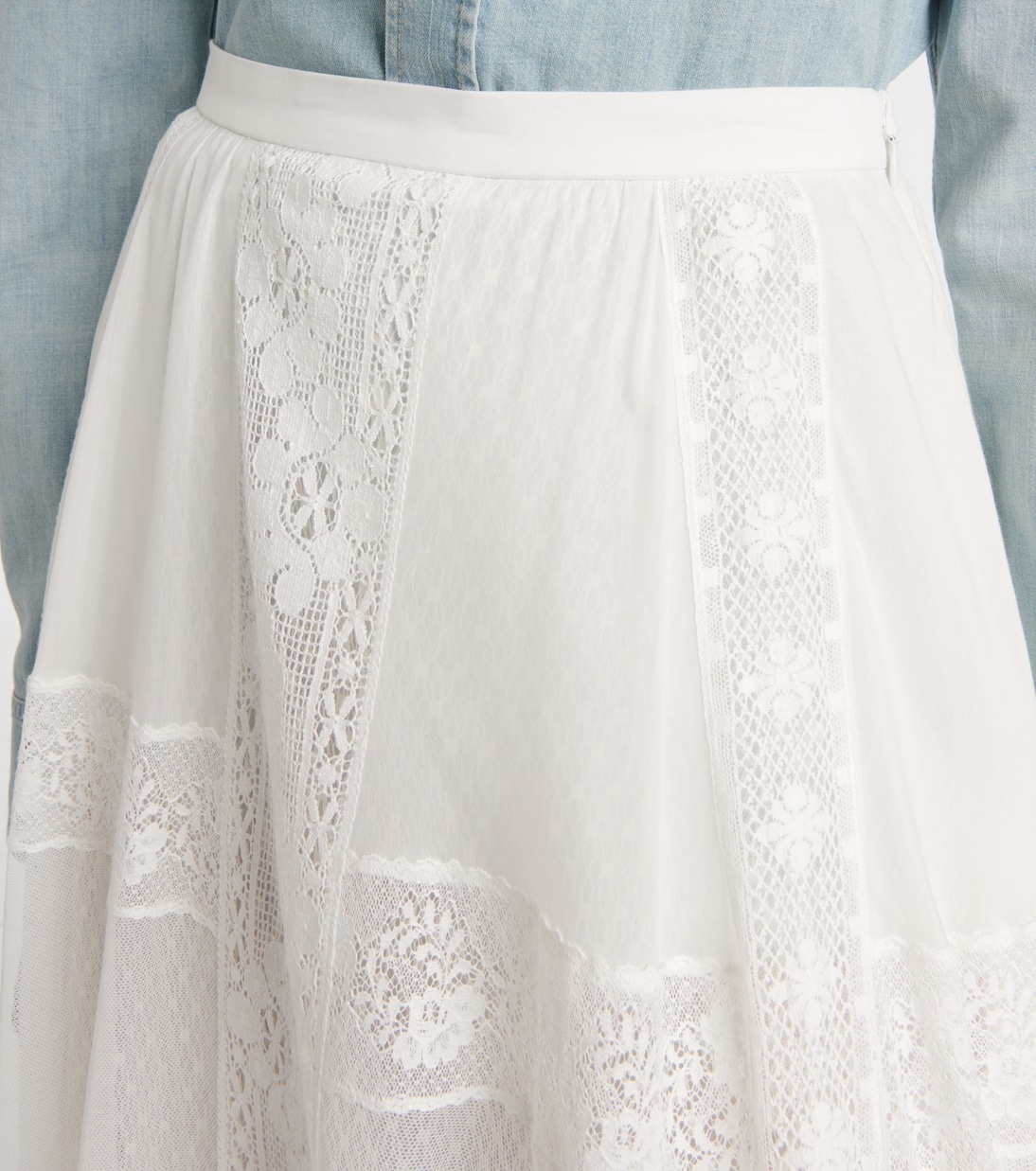 Falda larga Malti de algodón y seda | Ralph Lauren Collection