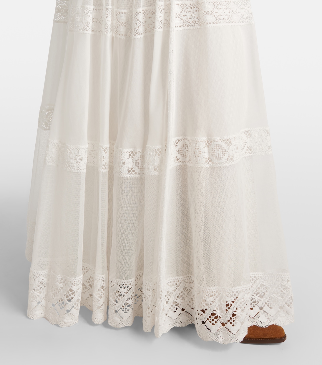 Falda larga Malti de algodón y seda | Ralph Lauren Collection