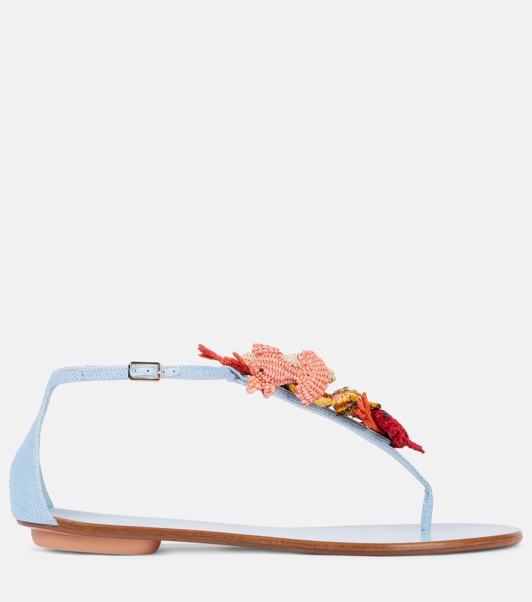 Marea raffia thong sandals | Aquazzura