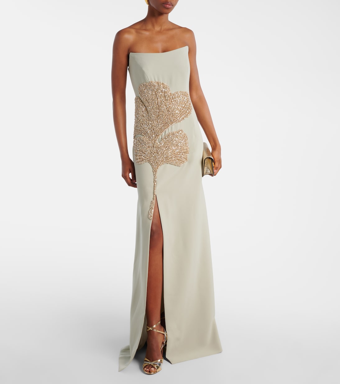 Faranna embellished crêpe gown | Costarellos