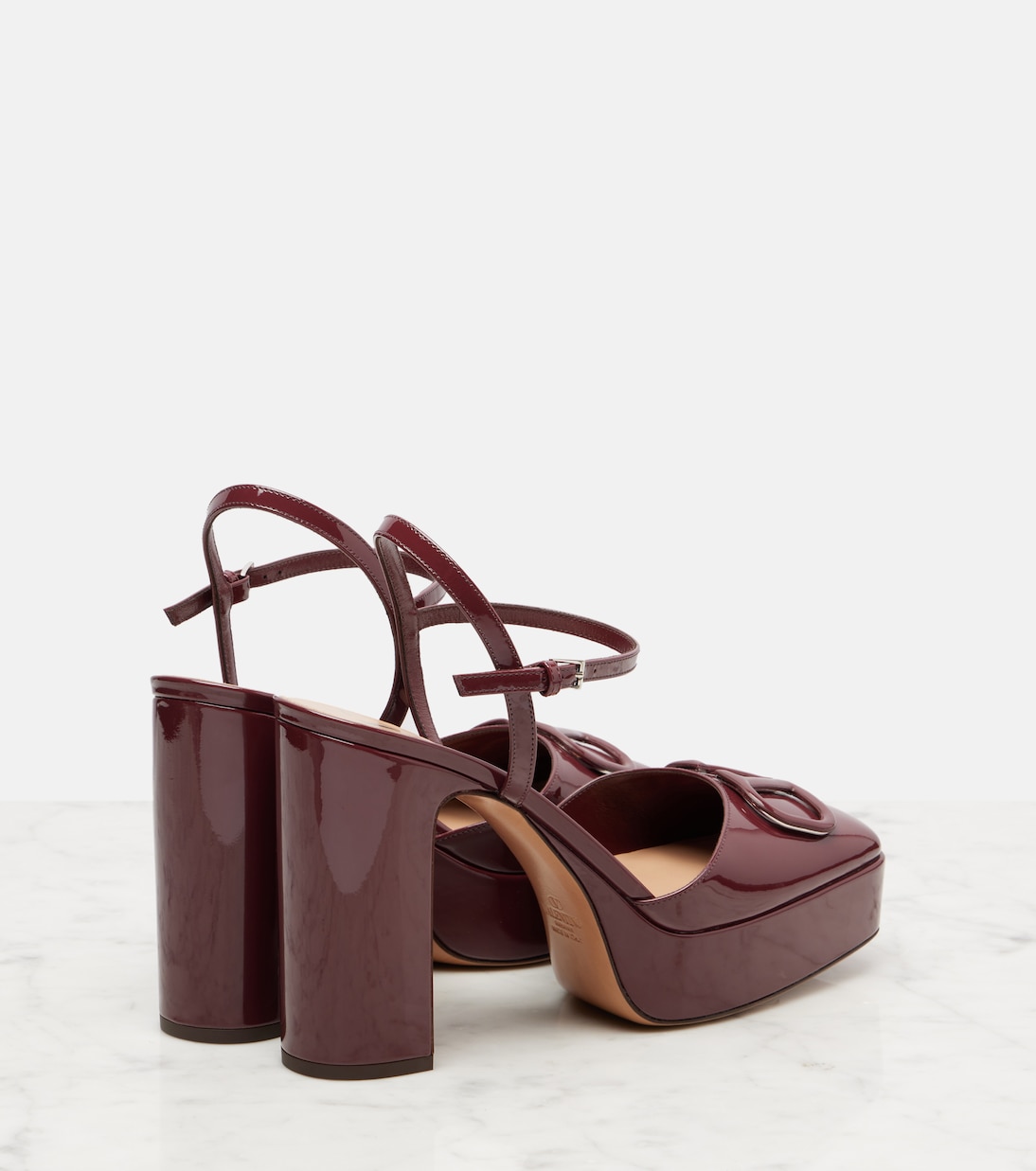 VLogo 115 patent leather platform pumps | Valentino Garavani