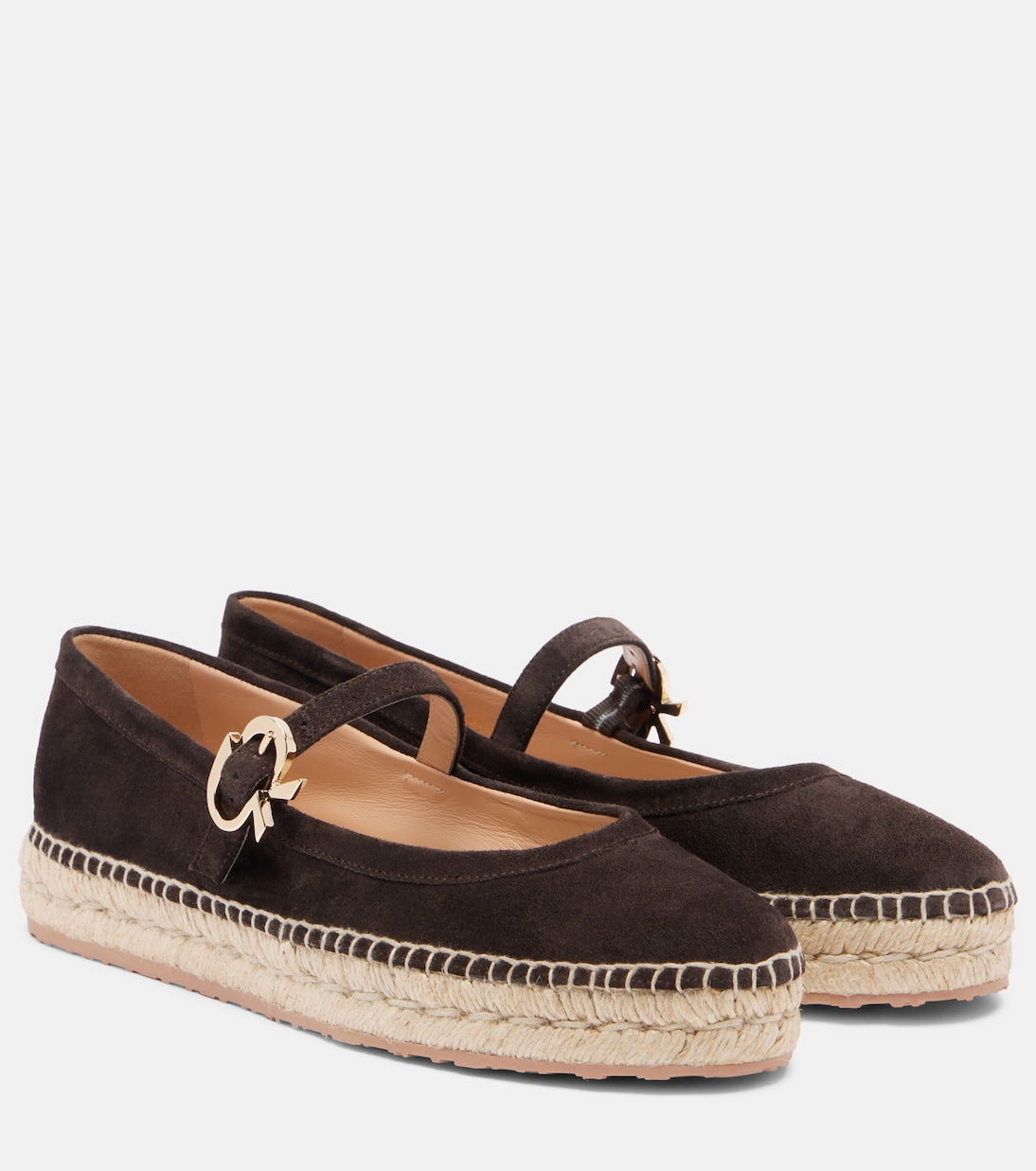 Elda suede espadrilles Mary Jane flats | Gianvito Rossi