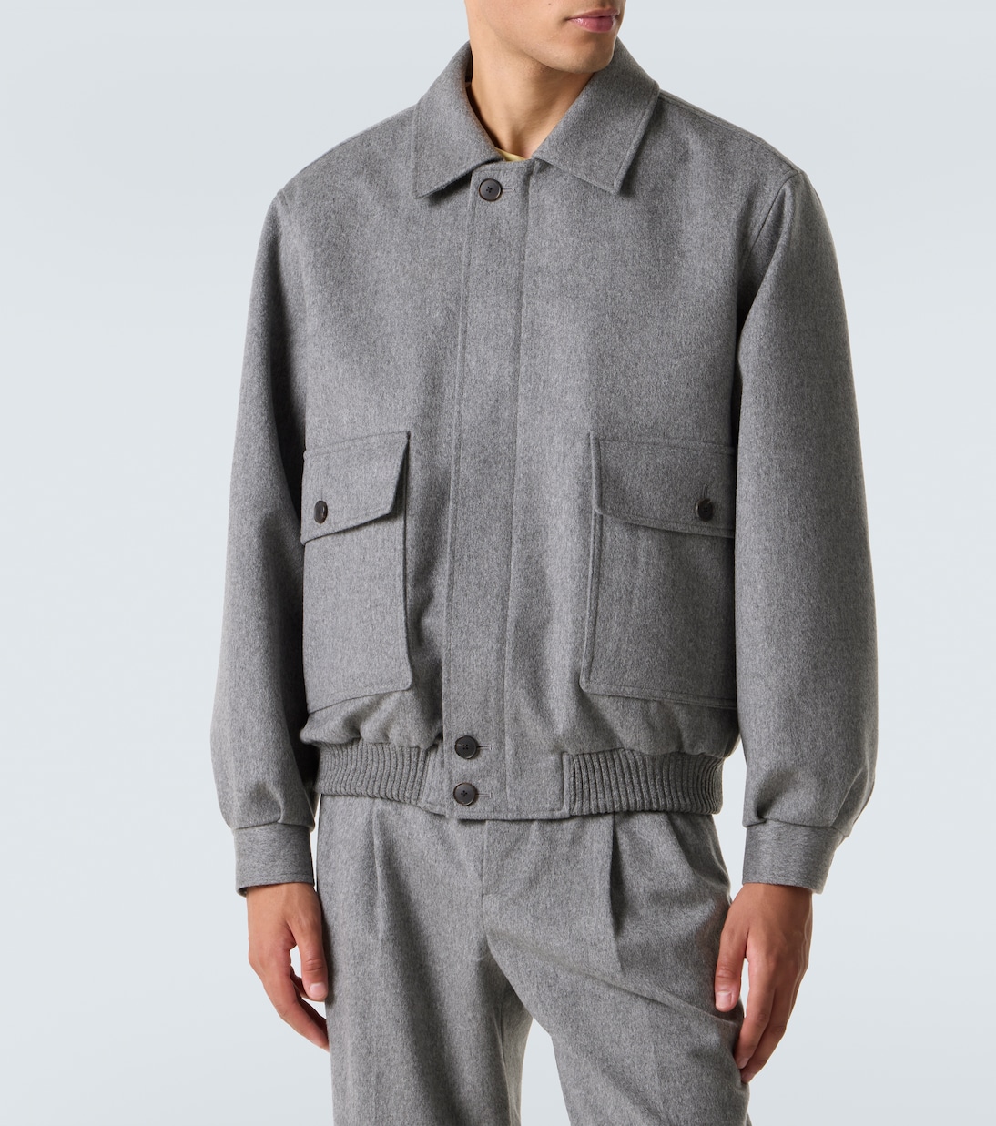 Cashmere blouson jacket | Auralee
