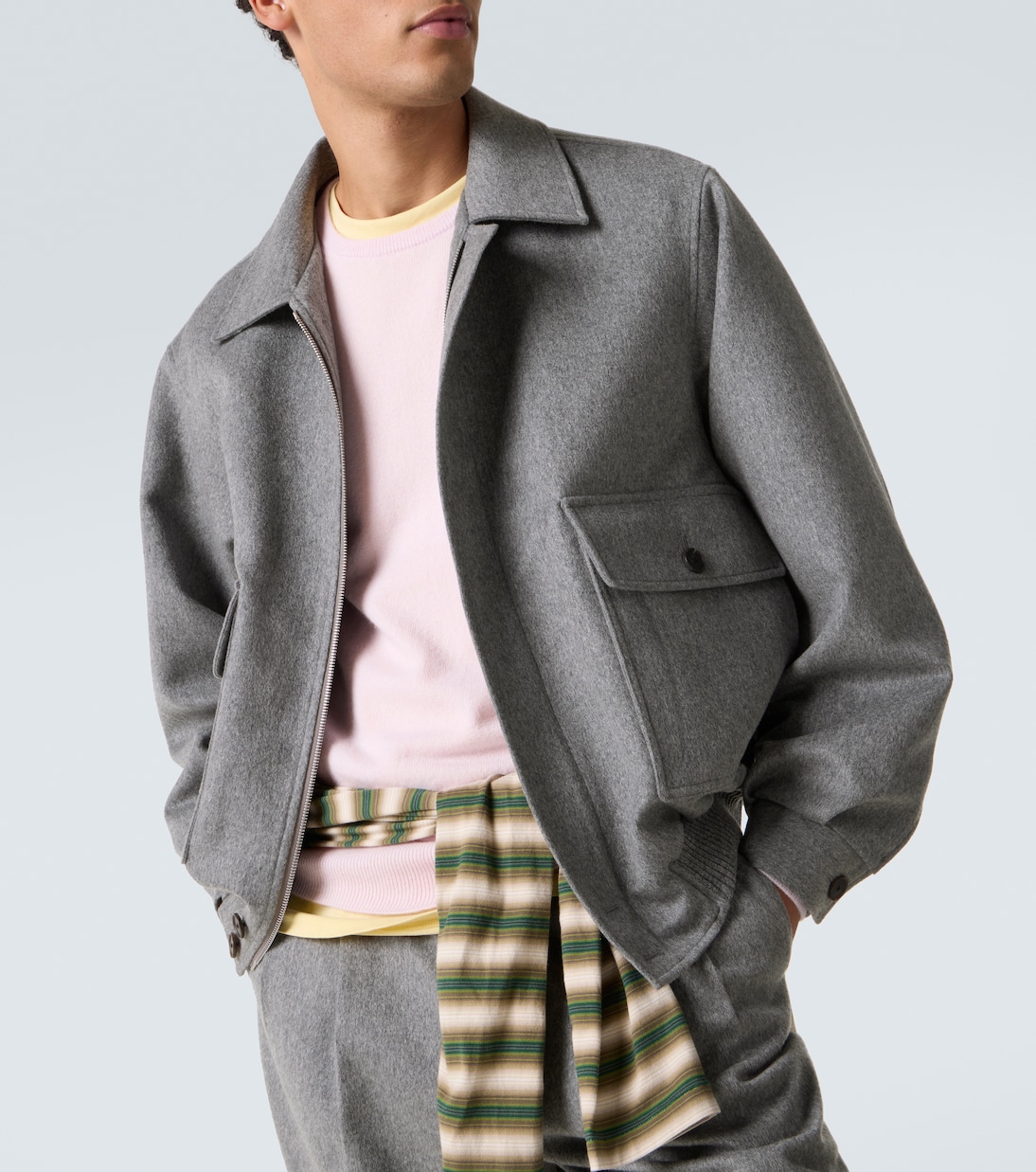 Cashmere blouson jacket | Auralee