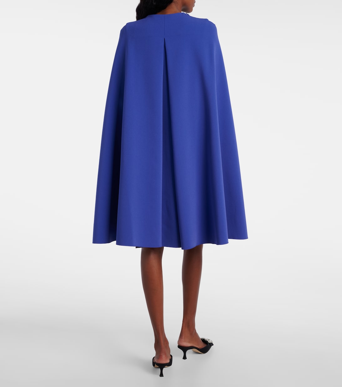 Twiggy caped crêpe cocktail dress | Roksanda