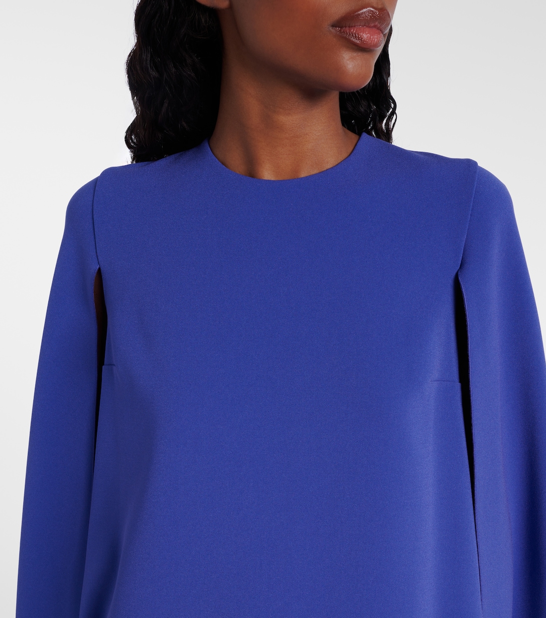 Twiggy caped crêpe cocktail dress | Roksanda