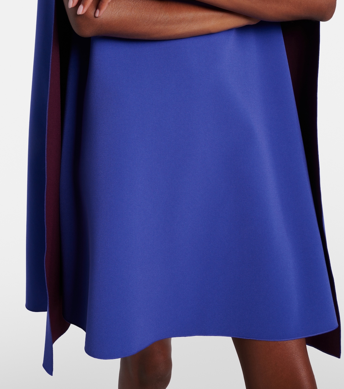 Twiggy caped crêpe cocktail dress | Roksanda