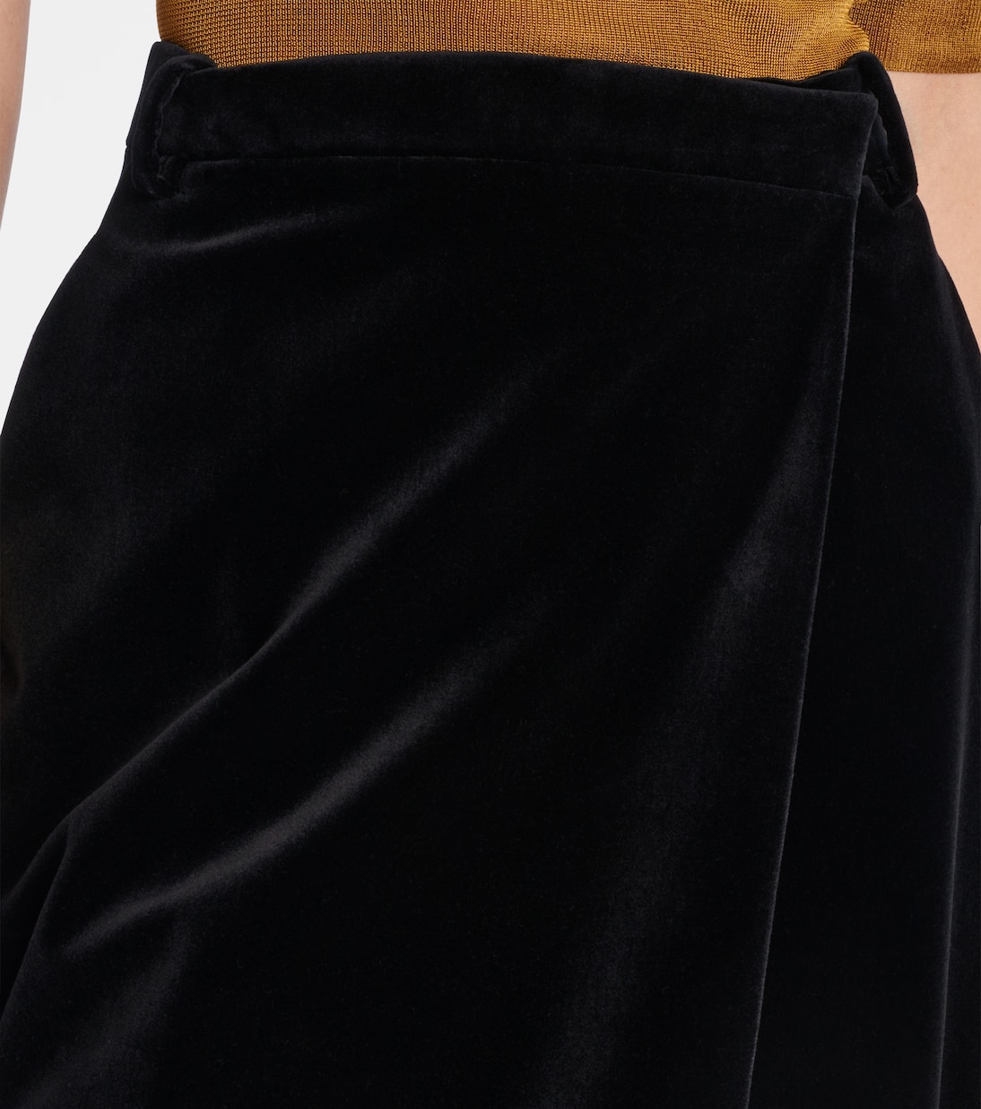 Cotton velvet pencil skirt | Saint Laurent