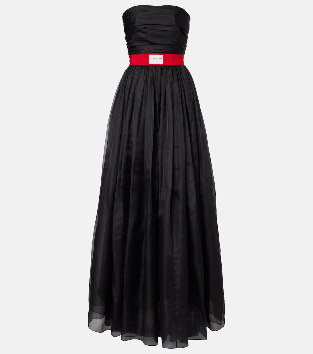 Belted silk organza bustier gown | Givenchy