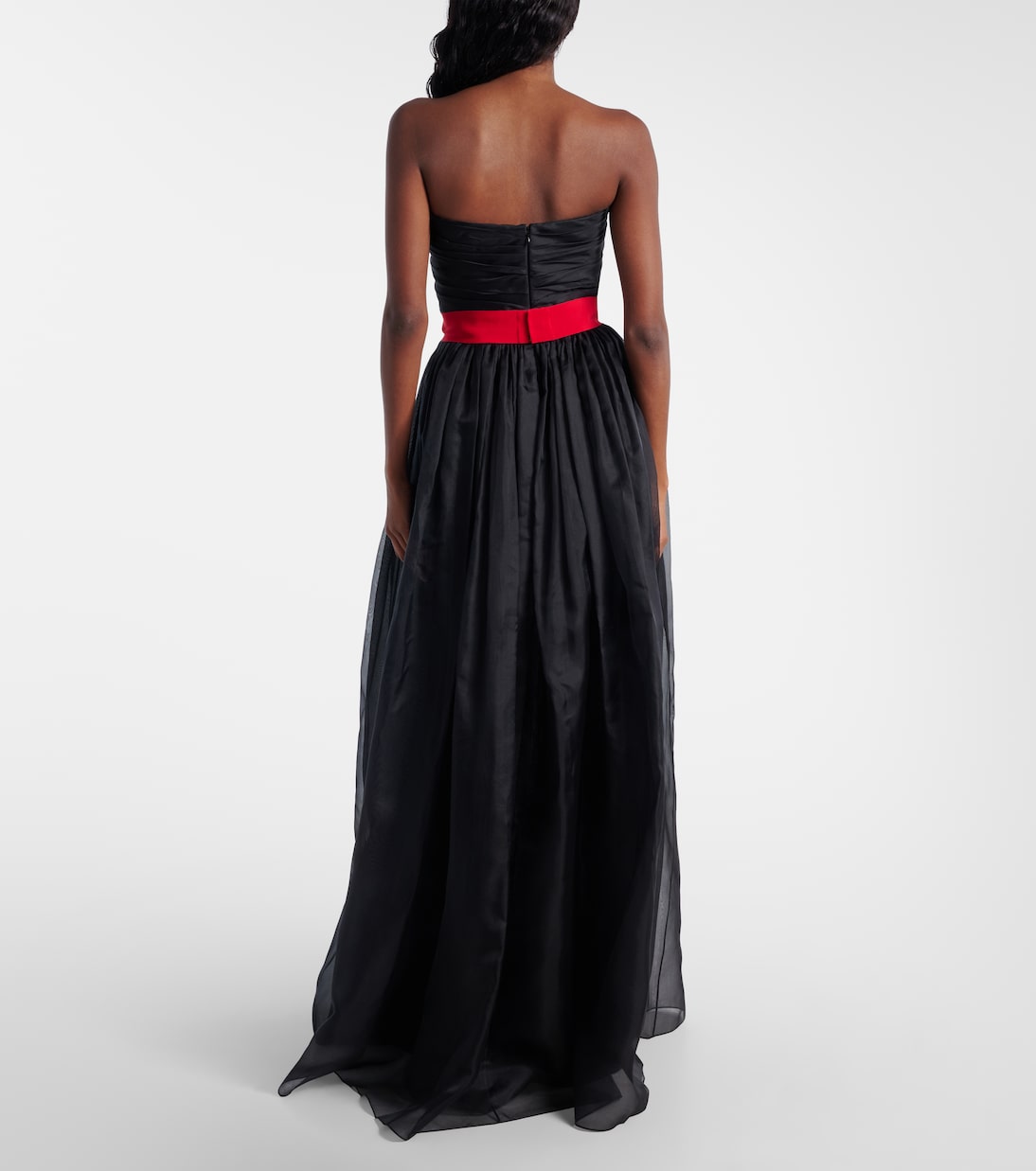 Belted silk organza bustier gown | Givenchy