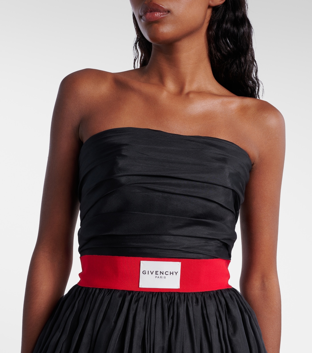 Belted silk organza bustier gown | Givenchy